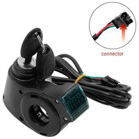 צג וולטים עם סוויץ – מד מתח דיגיטלי 12V-72V לקורקינט ואופניים חשמליים, מציג מצב סוללה ומתח בזמן אמת